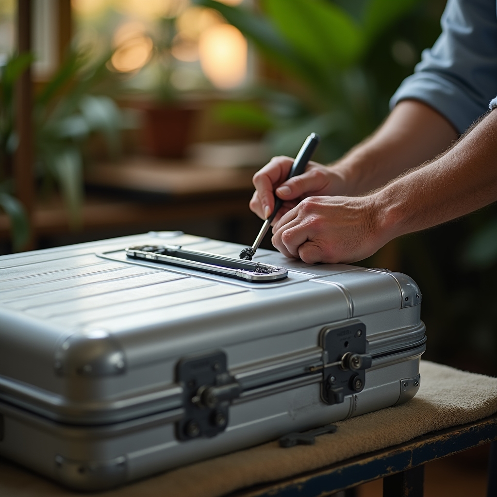 Ремонт телескопической ручки чемодана